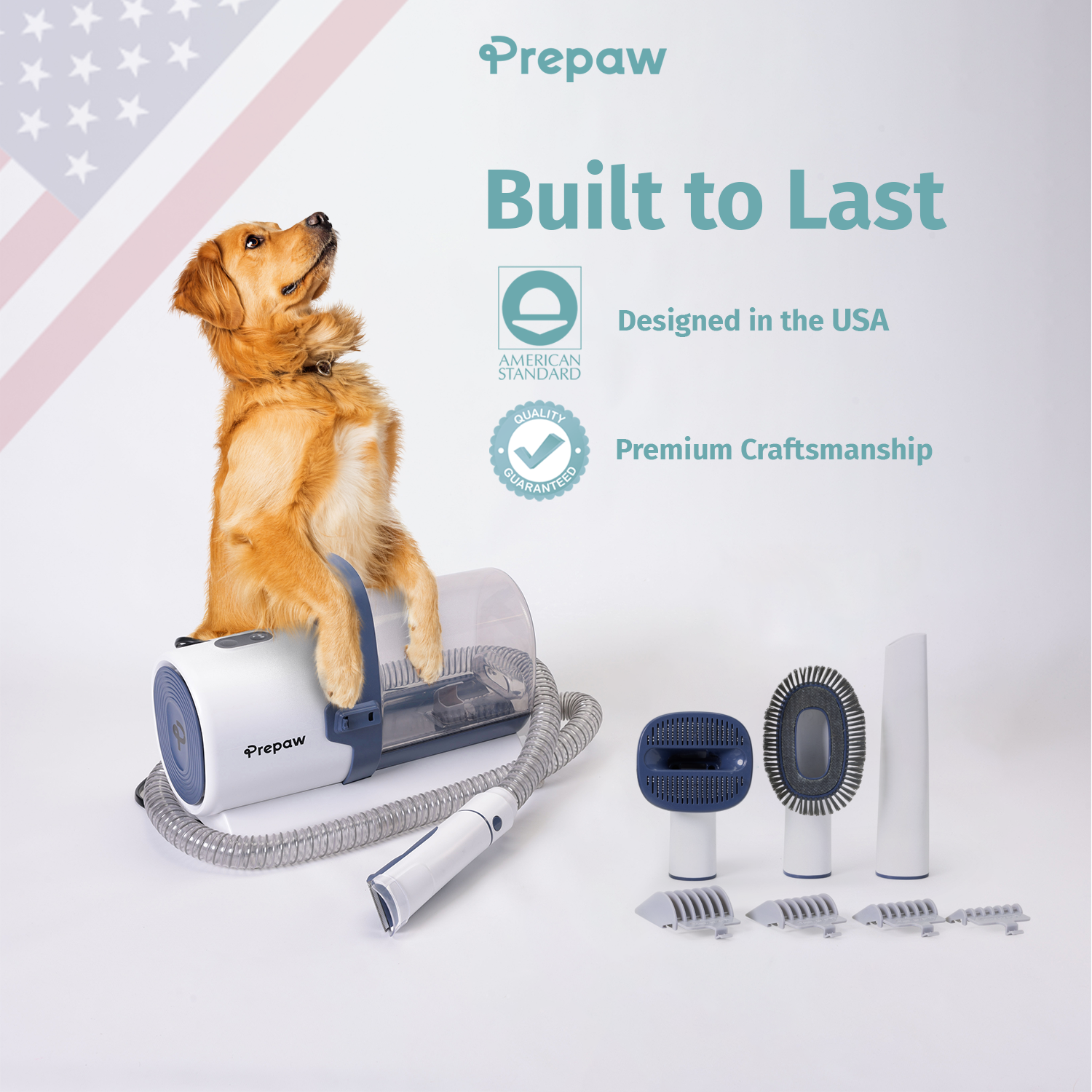 PrePaw pet grooming vacuum kit