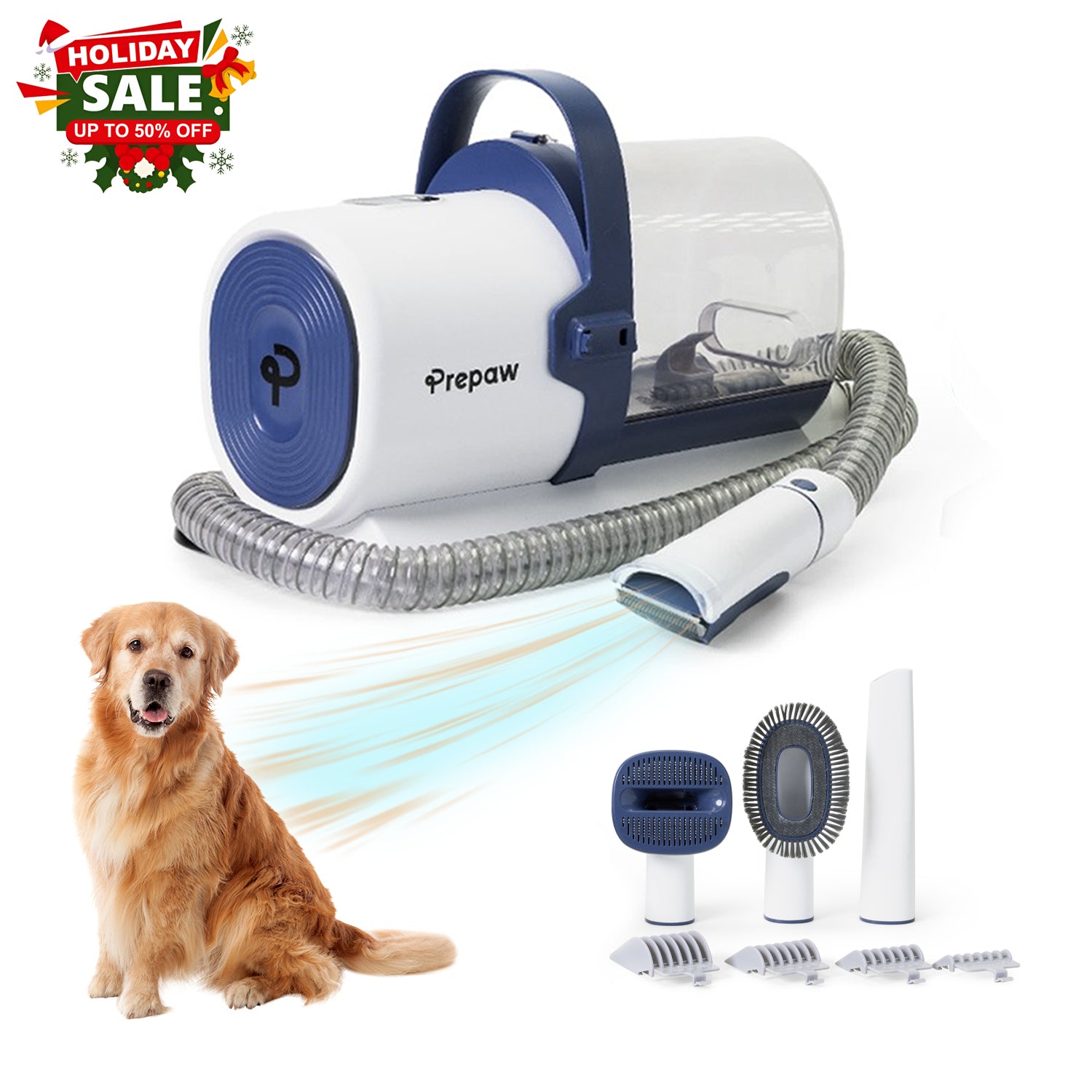 PrePaw Pet Grooming 4 in 1 Vacuum Kit - PG50 Lite
