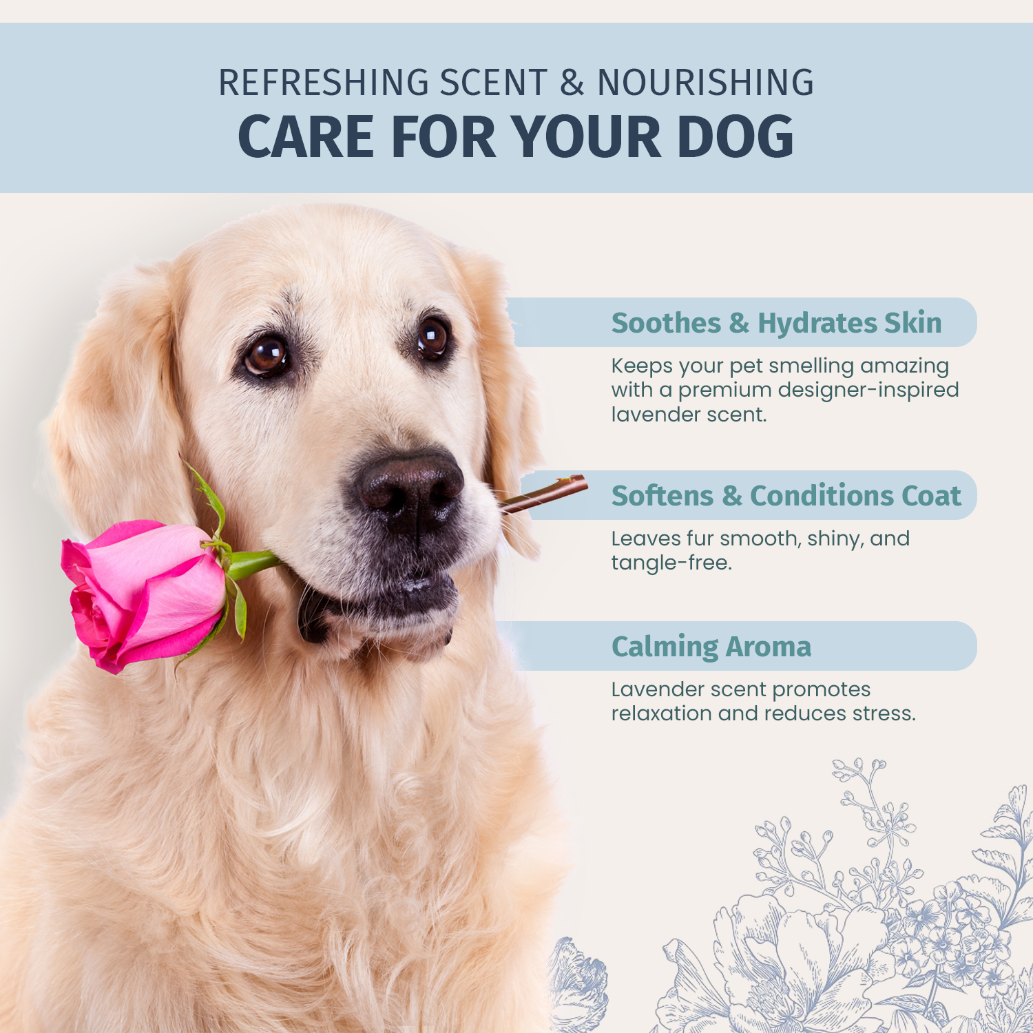 PrePaw™ Natural Female Pet Cologne - 8 oz-Powdery Floral Scent