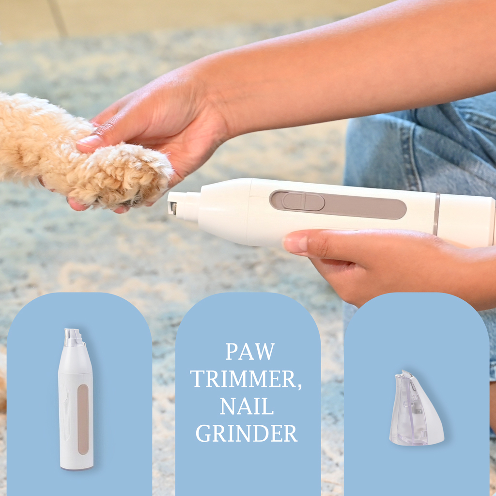PrePaw Pet Grooming Kit with Paw Trimmer & Nail grinder - 11000Pa Suction