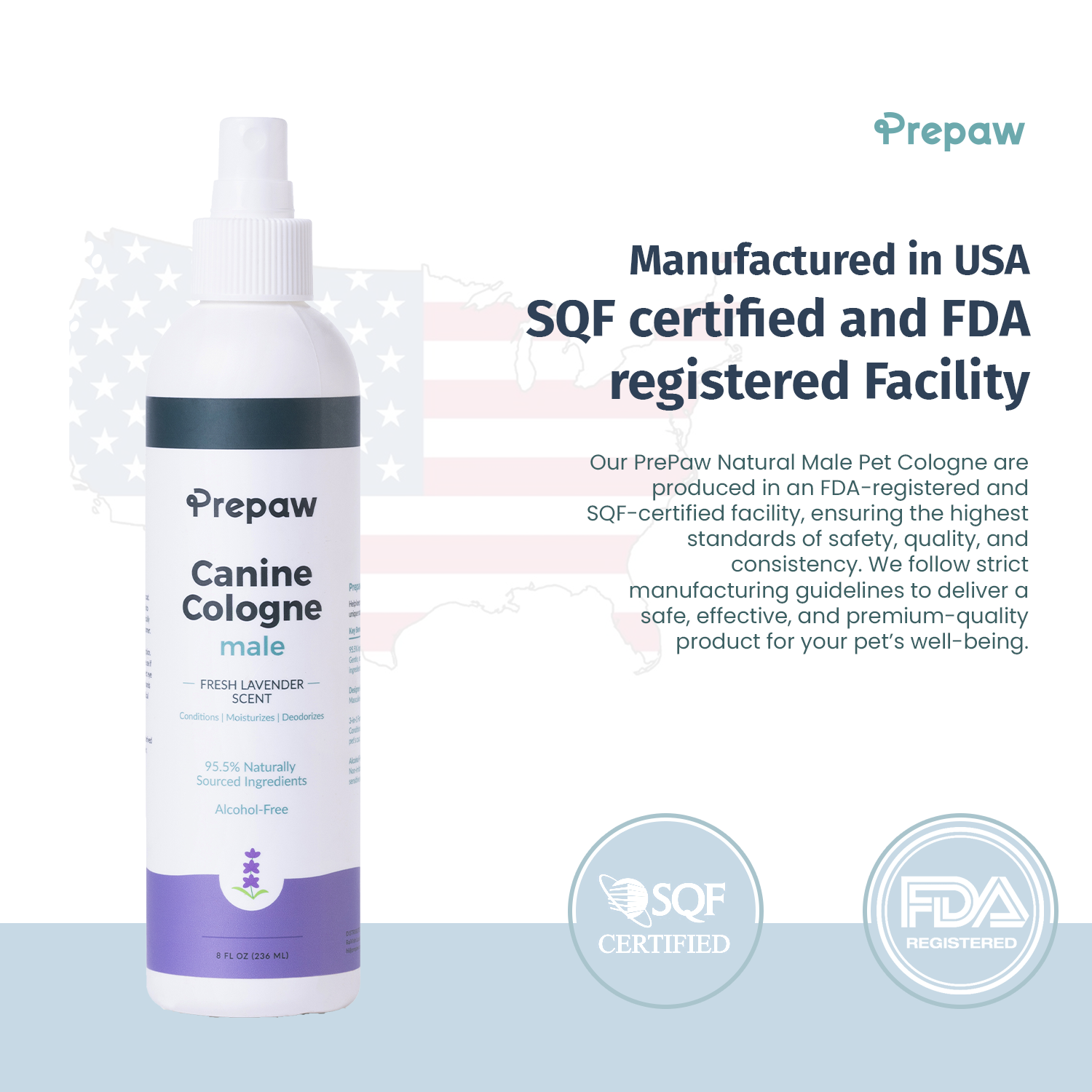 Male Pet Cologne - 8 oz-Lavender