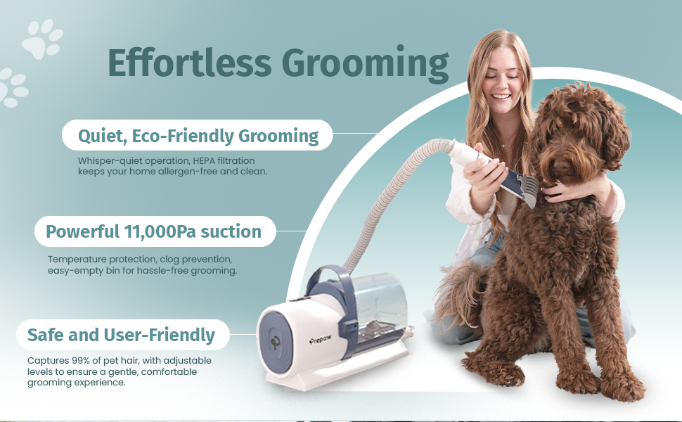 PrePaw Pet Grooming 10 in 1 Vacuum Kit- Ultra Max with Blower/Dryer