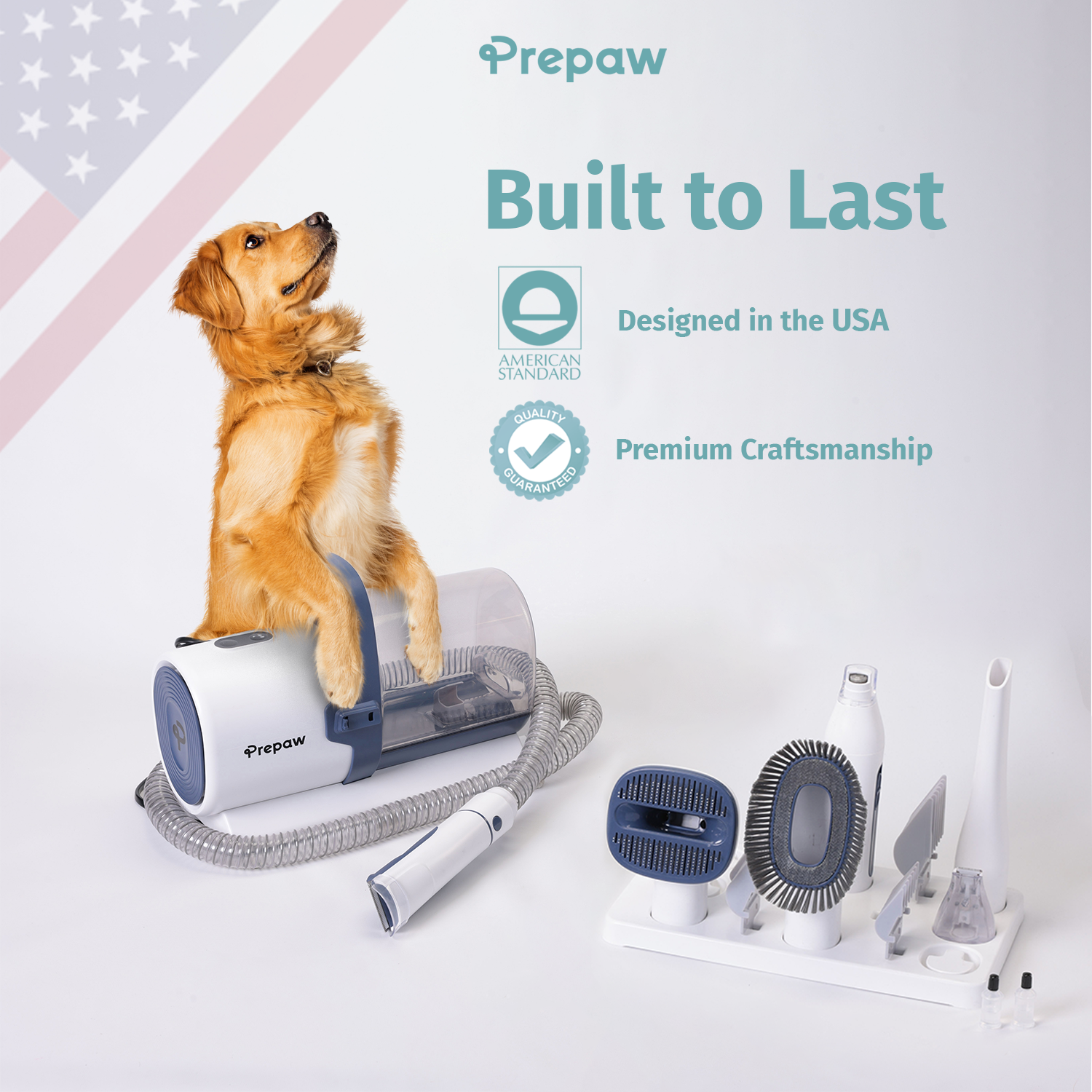 PrePaw™ Pro -PG50 Plus - 7-1- All-Inclusive  Pet Grooming Vacuum Kit