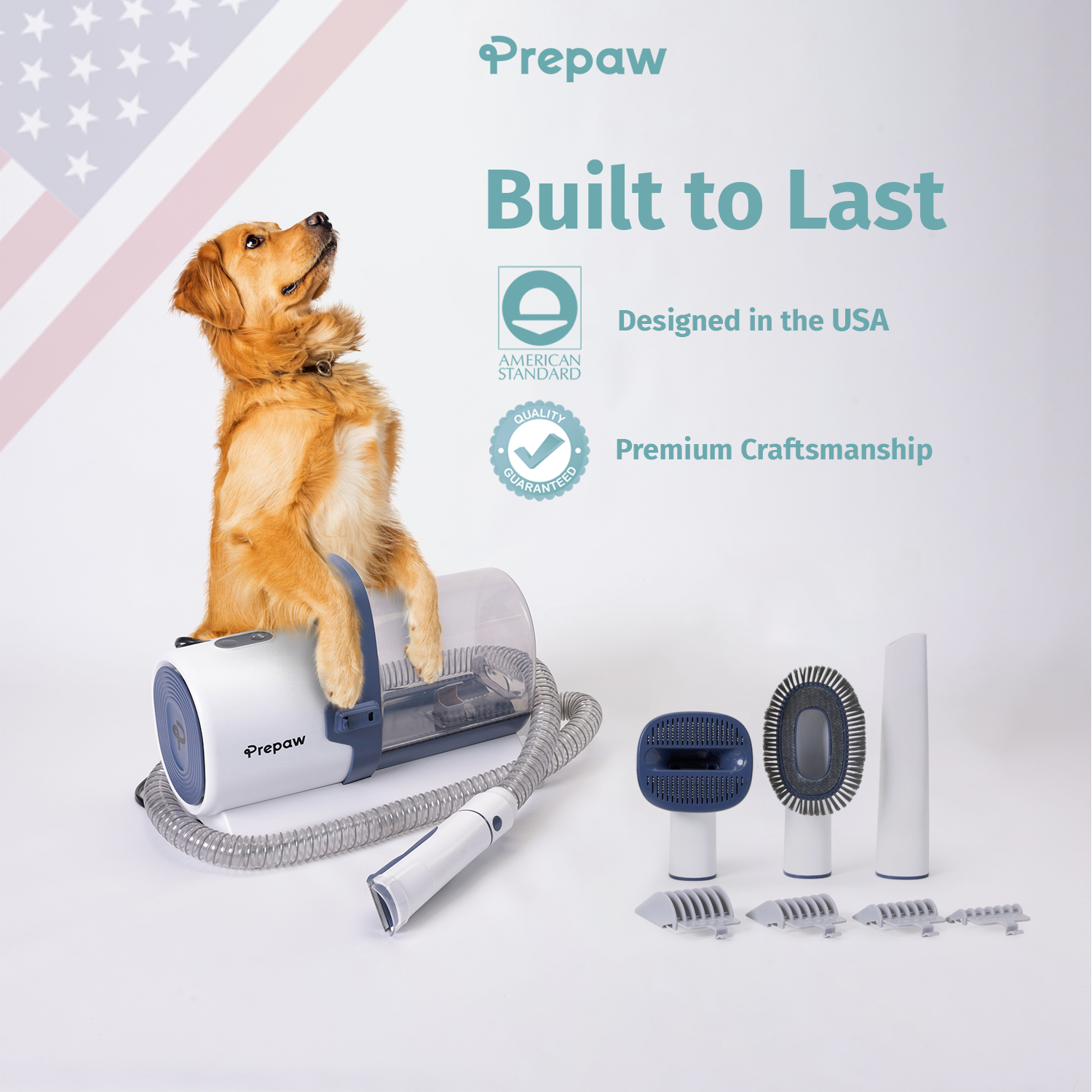 PrePaw Pet Grooming 4 in 1 Vacuum Kit - PG50 Lite